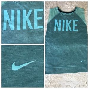 Nike sweater shirt size M light blue mesh
